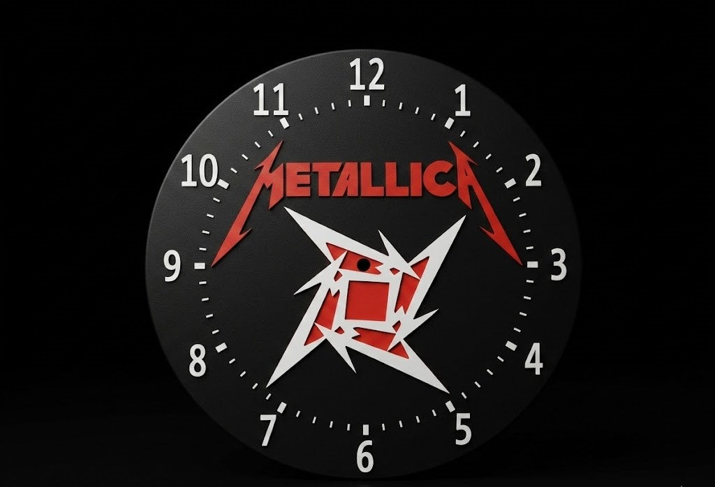 metallica wall clock