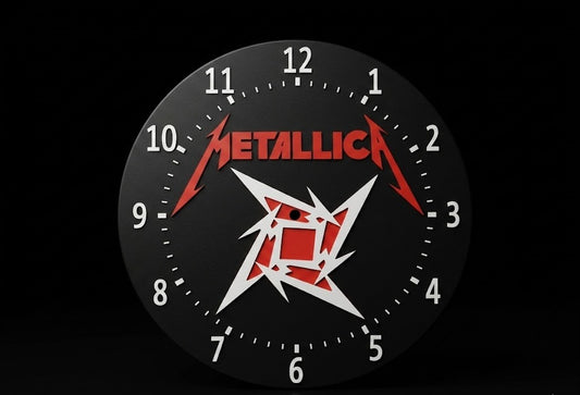 metallica wall clock